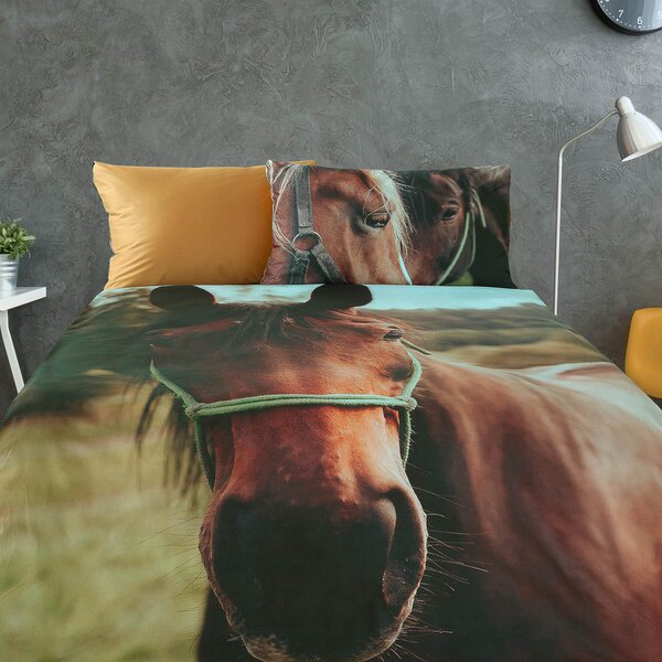 Povlečení Veba GEON tisk Kůň I. Velikost: 140x200 cm + 70x90 cm