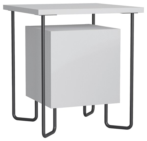 NOČNÍ STOLEK K POSTELI, bílá, 40/45/40 cm Livetastic - Online Only noční stolky, Online Only
