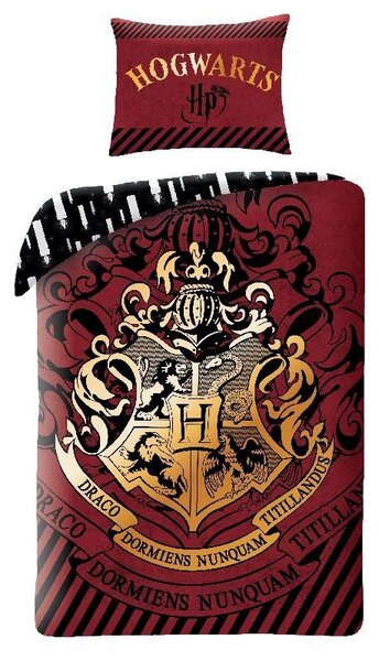 HALANTEX Povlečení Harry Potter burgund Bavlna, 140/200, 70/90 cm
