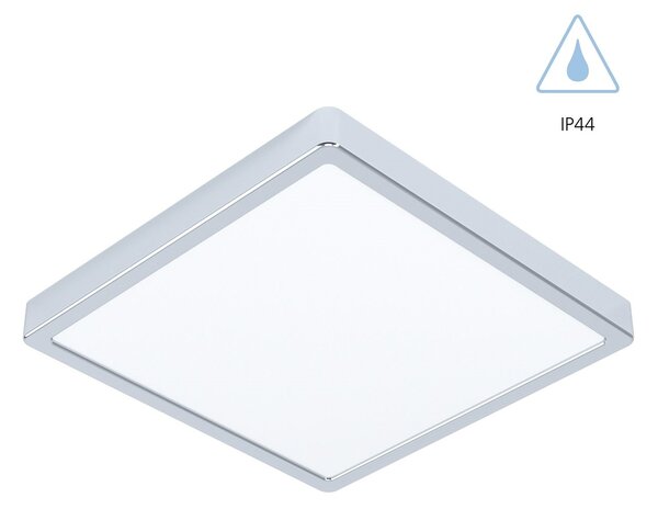 Eglo 99269 FUEVA 5 IP44 - LED stropní svítidlo vhodné do koupelny 28,5 x 28,5cm, 20W, 3000K, IP44, lesklý chrom (Přisazené nízké stropní úsporné svítidlo)