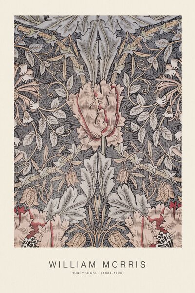 Obrazová reprodukce Honeysuckle (Special Edition Classic Vintage Pattern) - William Morris, (26.7 x 40 cm)