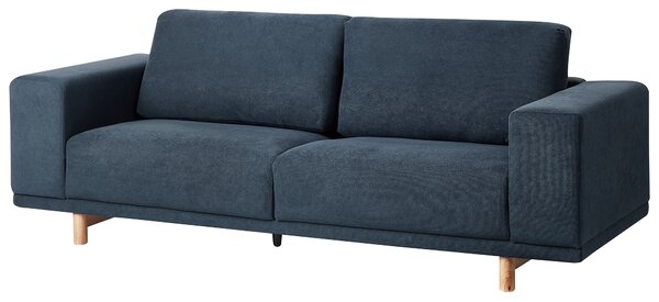 Pohovka 3místná NIVALA Tkanina Tmavě modrá