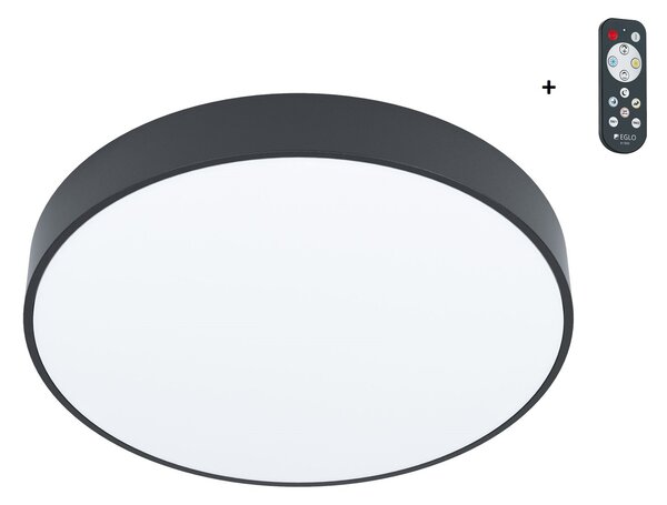 EGLO LED stropní přisazené osvětlení ZUBIETA-A, 18W, teplá bílá-studená bílá, 30cm, kulaté, černé 98894