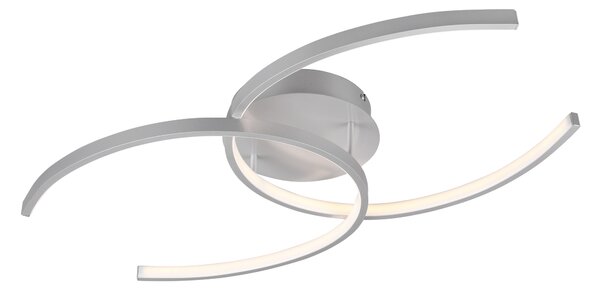 Trio Leuchten R67011187 COCOS - Stropní lustr stmívatelný klasickým vypínačem, LED 20W, 3000K, 2600lm, 70 x 38cm (Moderní stropní lustr s příjemnou teplou barvou světla, montura ve stříbrné barvě)