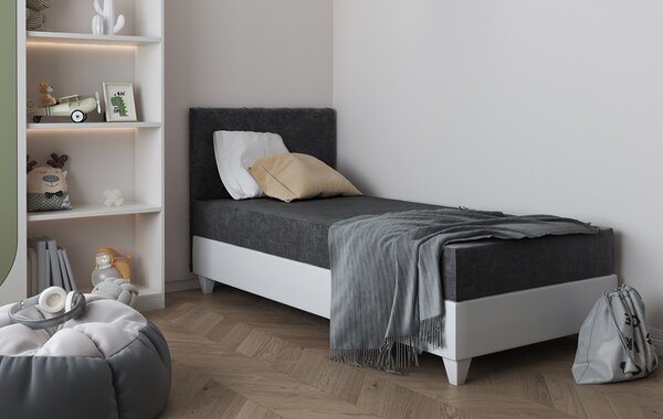 Čalouněná postel Dior Matrace: pěnová, Barva potahu: Amber 502, Čelo postele: po levé straně