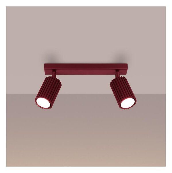 BRILAGI - LED Bodové svítidlo CRESTO 2xGU10/10W/230V burgundy