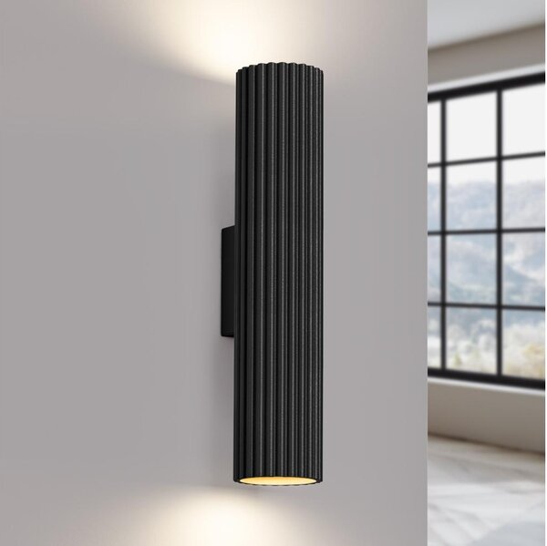 Brilagi - LED Nástěnné svítidlo CRESTO 2xGU10/10W/230V 30 cm černá