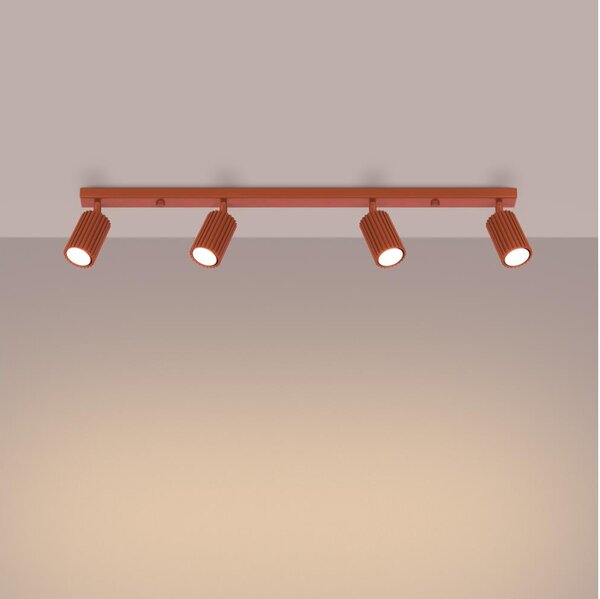 Brilagi - LED Bodové svítidlo CRESTO 4xGU10/10W/230V červená