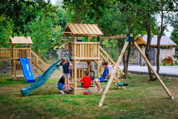 Dětské hřiště Malý ráj Barva skluzavky: antracit