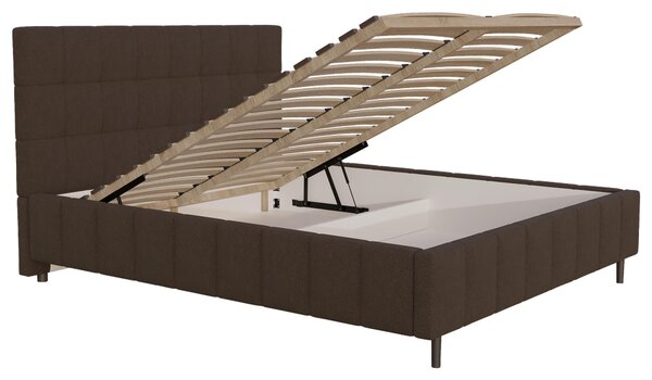 ČALOUNĚNÁ POSTEL, 180/200 cm, hnědá MID.YOU - Postele s úložným prostorem, Online Only