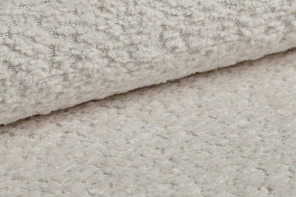 -25 % Dny MOMENTI– Cosmopolitan Design Světle béžová bouclé rozkládací pohovka Kemi 206 cm