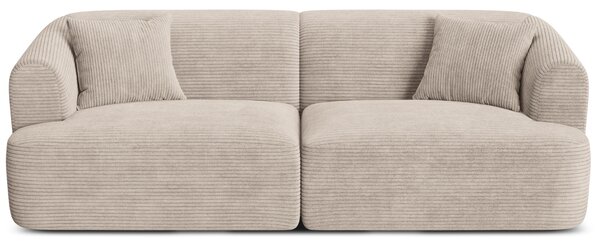 -25 % Dny MOMENTI– Cosmopolitan Design Béžová manšestrová trojmístná pohovka Campi 220 cm
