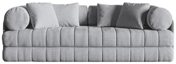 -25 % Dny MOMENTI– Cosmopolitan Design Šedá bouclé rozkládací pohovka Kemi 206 cm
