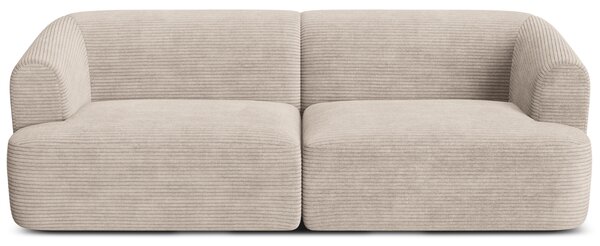 -25 % Dny MOMENTI– Cosmopolitan Design Béžová manšestrová trojmístná pohovka Campi 220 cm