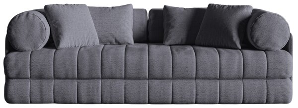 -25 % Dny MOMENTI– Cosmopolitan Design Tmavě šedá bouclé rozkládací pohovka Kemi 206 cm