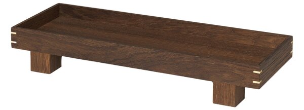 FERM LIVING Dřevěný podnos Bon X Small, Smoked Oak