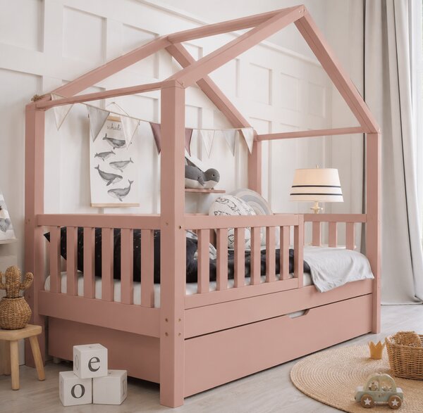 Domečková postel Housebed plus - retro pink Velikost: 140/70