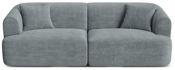 -25 % Dny MOMENTI– Cosmopolitan Design Šedá manšestrová trojmístná pohovka Campi 220 cm