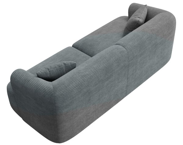 -25 % Dny MOMENTI– Cosmopolitan Design Šedá manšestrová trojmístná pohovka Campi 220 cm