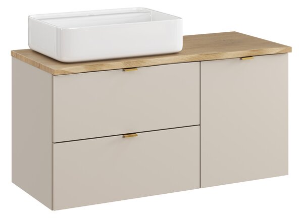 Comad Set koupelnového nábytku Dalia Cashmere 100 kašmír/dub cremona (4 kusy nábytku)