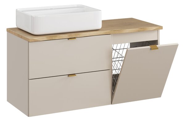 Comad Set koupelnového nábytku Dalia Cashmere 100 kašmír/dub cremona (4 kusy nábytku)