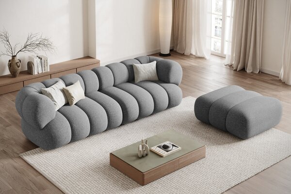 -25 % Dny MOMENTI– Cosmopolitan Design Šedá podnožka Koge 95 x 95 cm