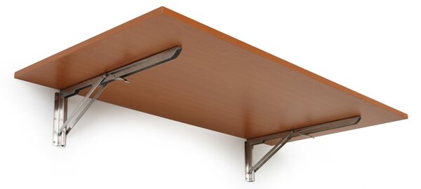 Sklápěcí stůl na zeď, 120x60 cm, nosnost 30 kg, třešeň