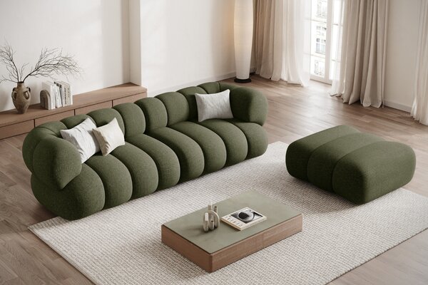 -25 % Dny MOMENTI– Cosmopolitan Design Zelená podnožka Koge 95 x 95 cm
