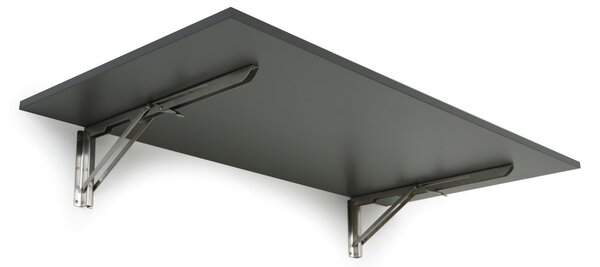 Sklápěcí stůl na zeď, 120x60 cm, nosnost 30 kg, grafit