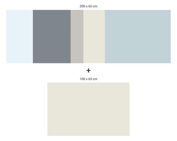 FUGU Ochrana stěny za postel - barevná paleta FBK-03 Varianta ochrany zdi: Delší strana postele 200x65 cm
