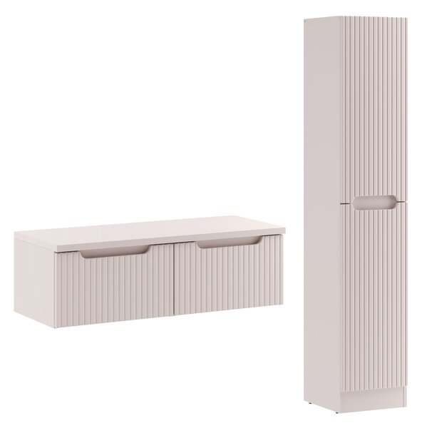 Comad Set koupelnového nábytku Nova Cashmere 100 kašmír mat 2 (4 kusy nábytku)