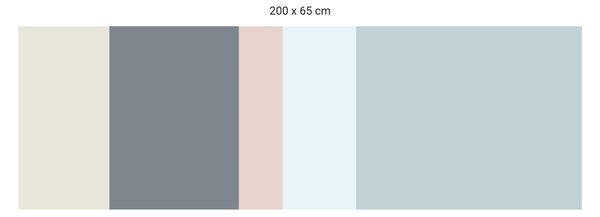 FUGU Ochrana za postel - barevná paleta FBK-02 Varianta ochrany zdi: Delší strana postele 200x65 cm