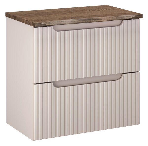 Comad Koupelnová skříňka pod deskové umyvadlo Nova Cashmere 60 kašmír/dub casella
