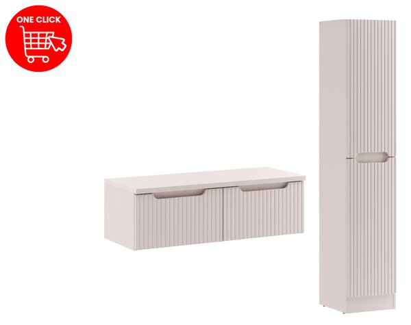 Comad Set koupelnového nábytku Nova Cashmere 100 kašmír mat 2 (4 kusy nábytku)