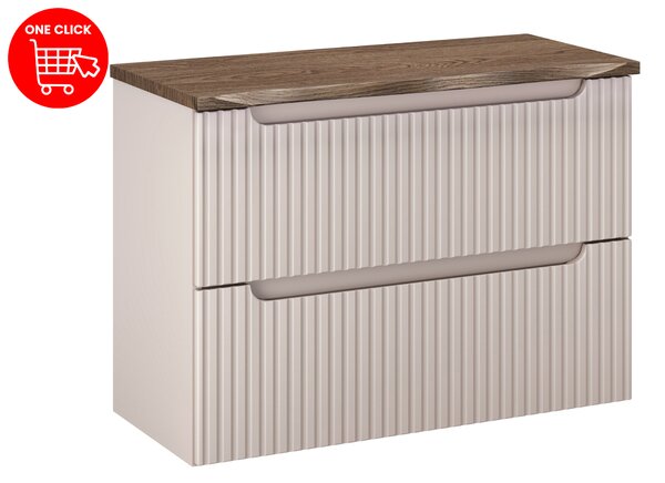 Comad Koupelnová skříňka pod deskové umyvadlo Nova Cashmere 80 kašmír mat (2 šuplíky)
