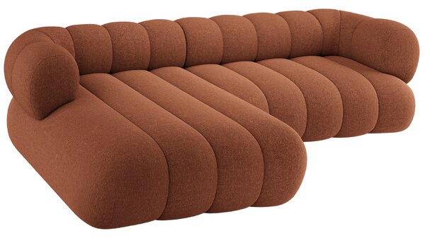 -25 % Dny MOMENTI– Cosmopolitan Design Terakotově oranžová rohová pohovka Koge 270 cm, levá