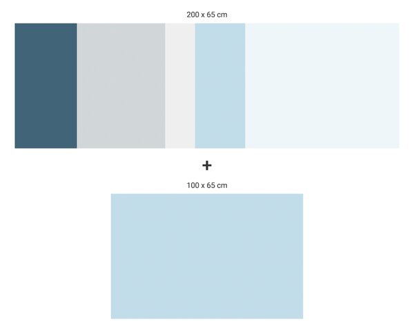 FUGU Ochrana za postel - barevná paleta FBK-05 Varianta ochrany zdi: Delší strana postele 200x65 cm