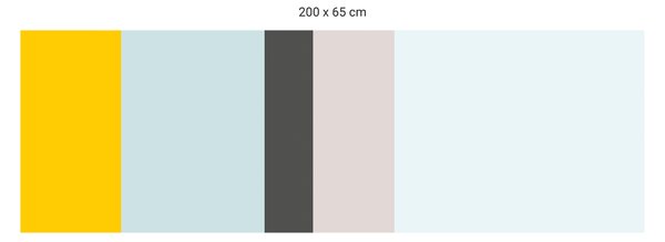 FUGU Ochrana zdi za postel- barevná paleta FBK-08 Varianta ochrany zdi: Delší strana postele 200x65 cm