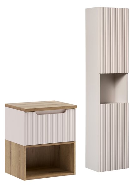 Comad Set koupelnového nábytku Nova Cashmere 50 kašmír mat 1 (4 kusy nábytku)