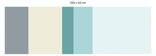 FUGU Ochrana zdi za postel - barevná paleta FBK-06 Varianta ochrany zdi: Delší strana postele 200x65 cm