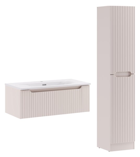 Comad Set koupelnového nábytku Nova Cashmere 80 kašmír mat (3 kusy nábytku)
