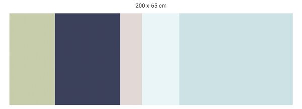 FUGU Ochrana zdi za postel - barevná paleta FBK-07 Varianta ochrany zdi: Delší strana postele 200x65 cm