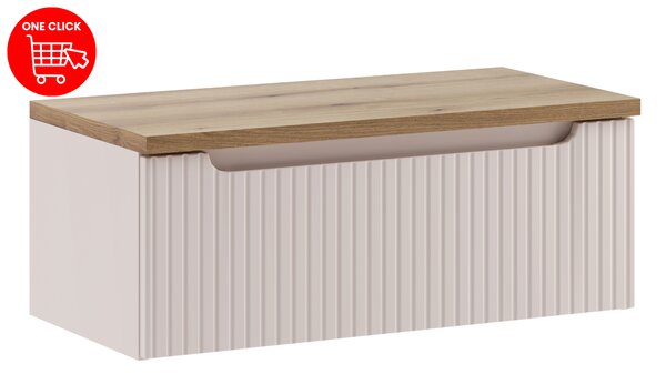 Comad Koupelnová skříňka pod deskové umyvadlo Nova Cashmere 80 kašmír mat (1 šuplík)