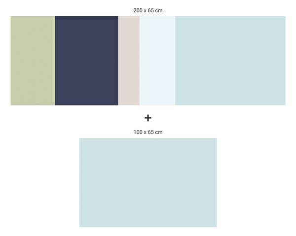 FUGU Ochrana zdi za postel - barevná paleta FBK-07 Varianta ochrany zdi: Delší strana postele 200x65 cm