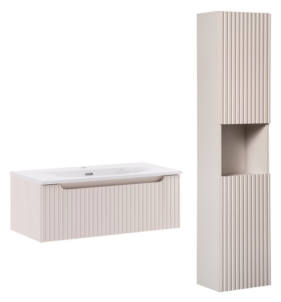 Comad Set koupelnového nábytku Nova Cashmere 80 kašmír mat (3 kusy nábytku)