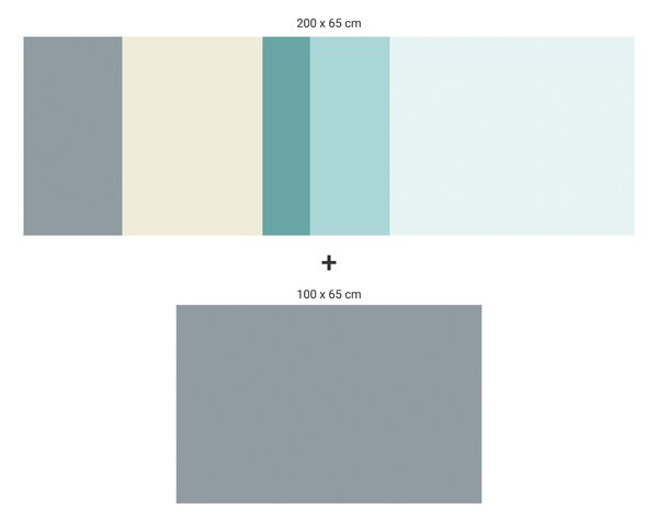 FUGU Ochrana zdi za postel - barevná paleta FBK-06 Varianta ochrany zdi: Delší strana postele 200x65 cm