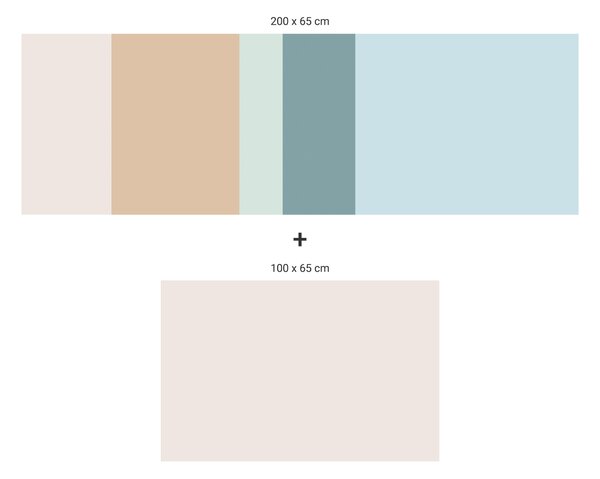 FUGU Ochrana za postel - barevná paleta FBK-11 Varianta ochrany zdi: Delší strana postele 200x65 cm