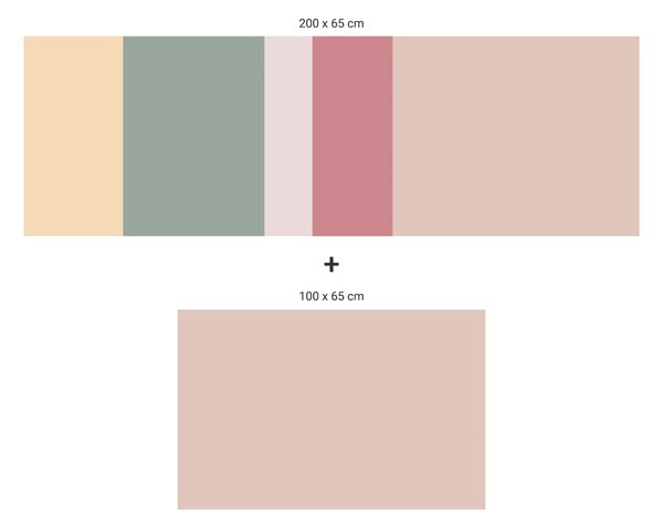 FUGU Ochrana zdi za postel - barevná paleta FBK-12 Varianta ochrany zdi: Delší strana postele 200x65 cm