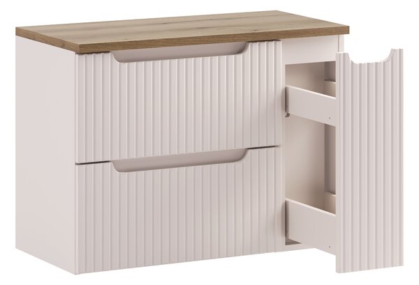 Comad Set koupelnového nábytku Nova Cashmere 80 kašmír mat (3 kusy nábytku)