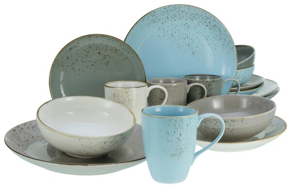 KOMBINOVANÁ SOUPRAVA, 16dílné, kamenina Creatable - Online Only nádobí, Online Only